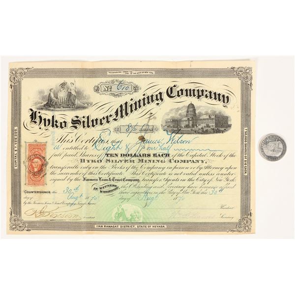 Hyko Silver Mining Company Stock paired with Pahranagat Mining Medal [205000]