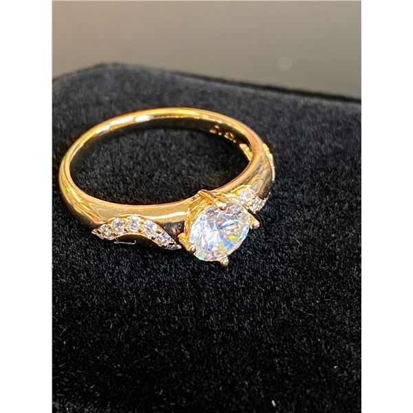 352 -- 18K GOLD PLATED 1 CARAT RING