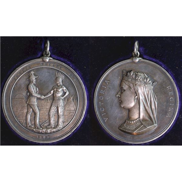 Indian Treaty No. 8 Silver Medal 1899; This extremely Scarce and Historically important Canadian Med