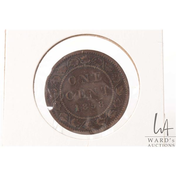 1858 Canadian large penny