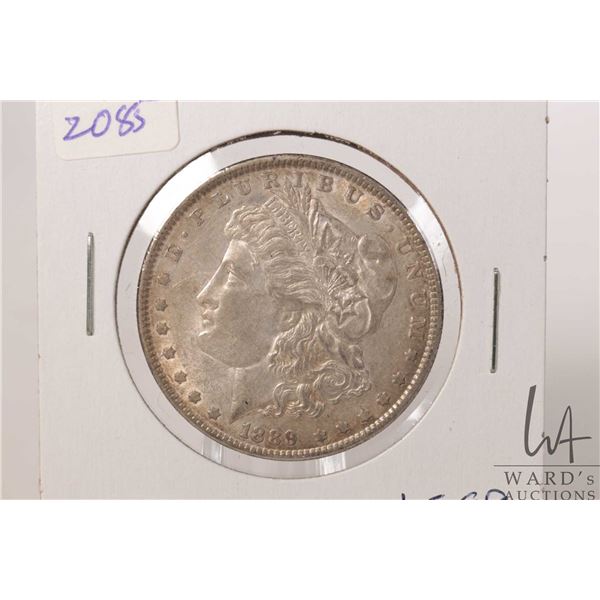 1889 American silver dollar
