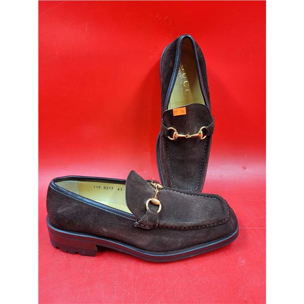 Pair of Gucci Suede Loafers