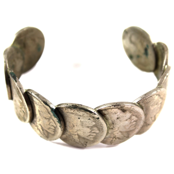 Bangle Bracelet Made of USA Buffalo Nickels