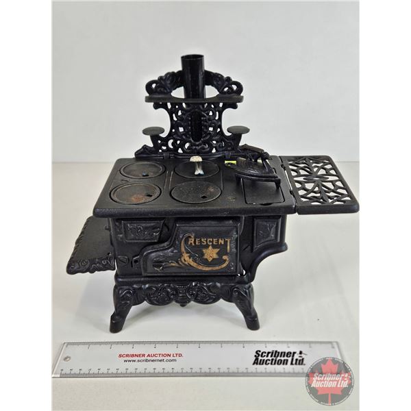 Antique Miniature Cast Iron Toy Stove 