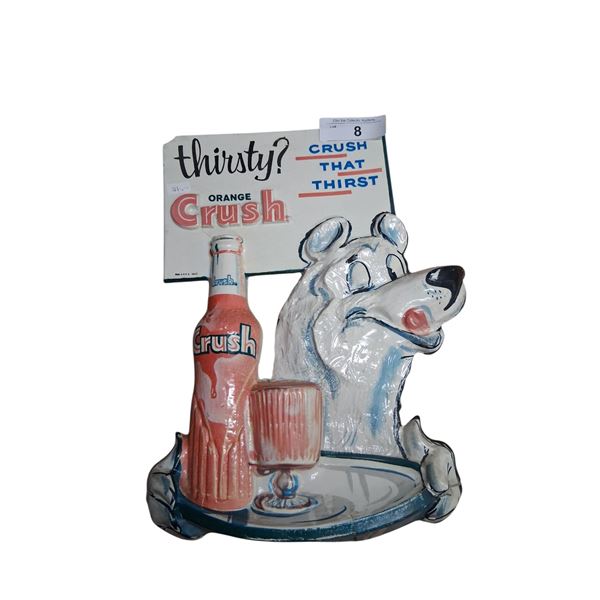 Very rare vacuuform Orange Crush advertising display 14