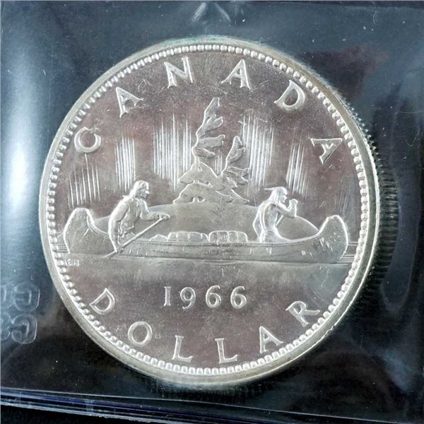 CANADA - $1 1966 Small Beads CCCS MS-64