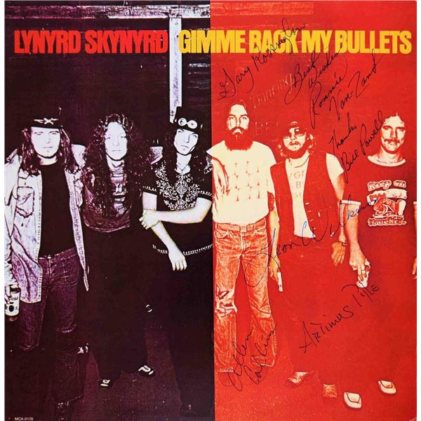 Lynyrd Skynyrd signed Gimme Back My Bullets album