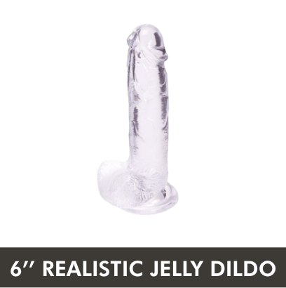 6'' Realistic Jelly Dildo