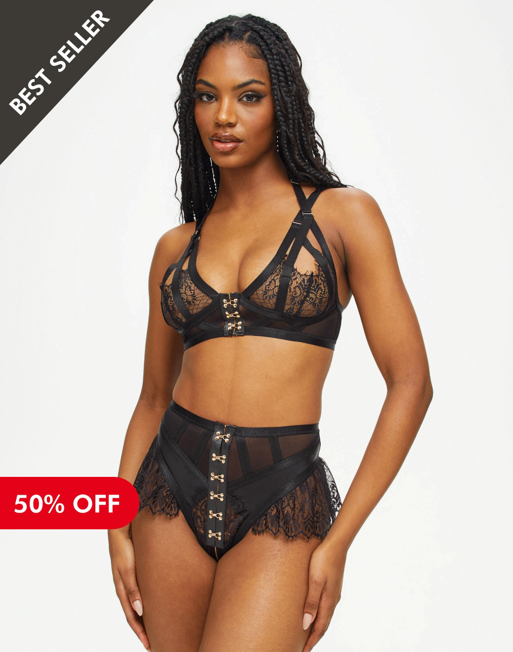 Exuberant Crotchless Set