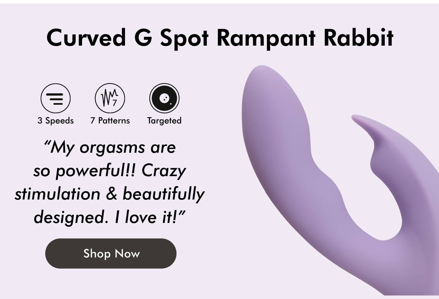 Curved G Spot Rampant Rabbit