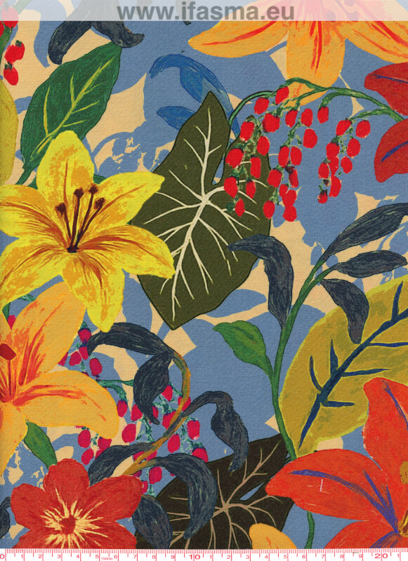 BBE322 MADIDI BLEU / ROUGE Digital Prints