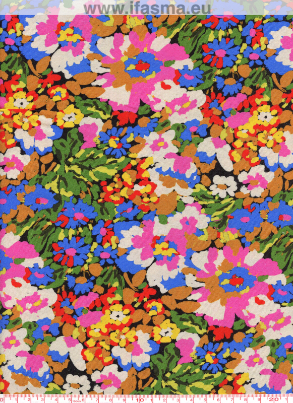 BBE326 SILENE VERT / ROSE Digital Prints