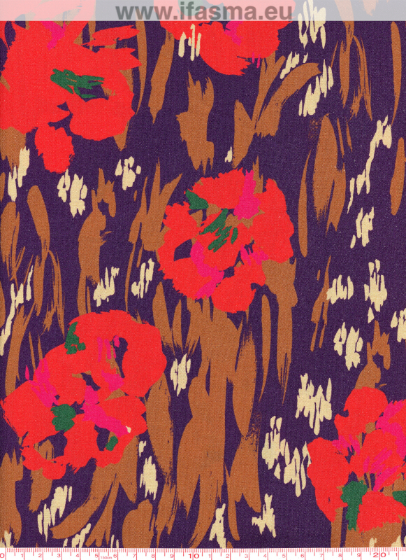 BBE342 AMAYA 1 SNUM D.PURPLE - POPPY RED Digital 