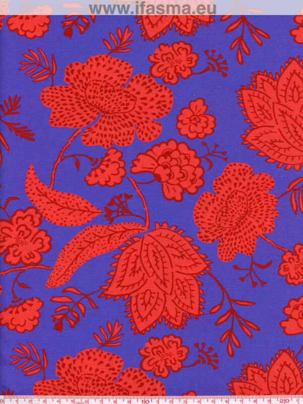 BBE335 KHIMSAR ROUGE / BLEU Digital Prints