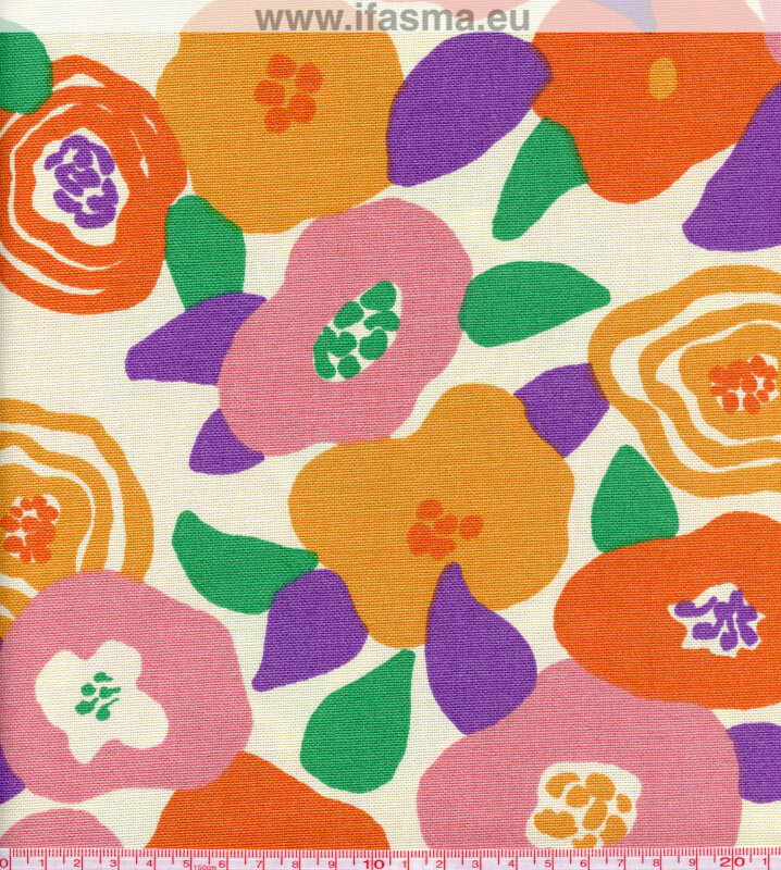 ΚΑΜΒΑΣ 154 Half Panama - Canvas VIVIA Pink / Yellow