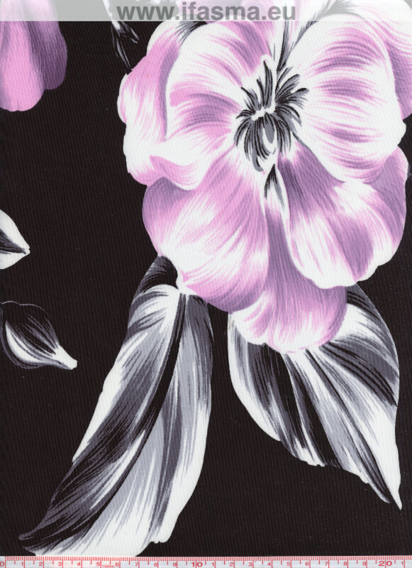 ΣΖΕ2178 Μαύρη βάση & Μεγάλες Παιωνίες - Γιασεμί