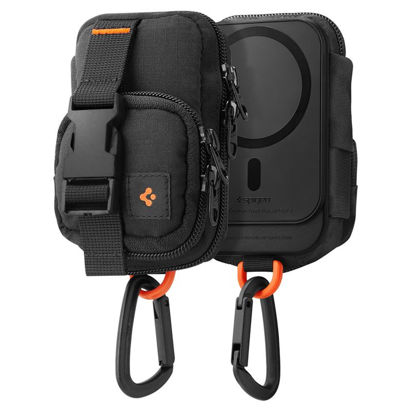 Spigen Portable Pouch SnapZip MagSafe minitáska - fekete
