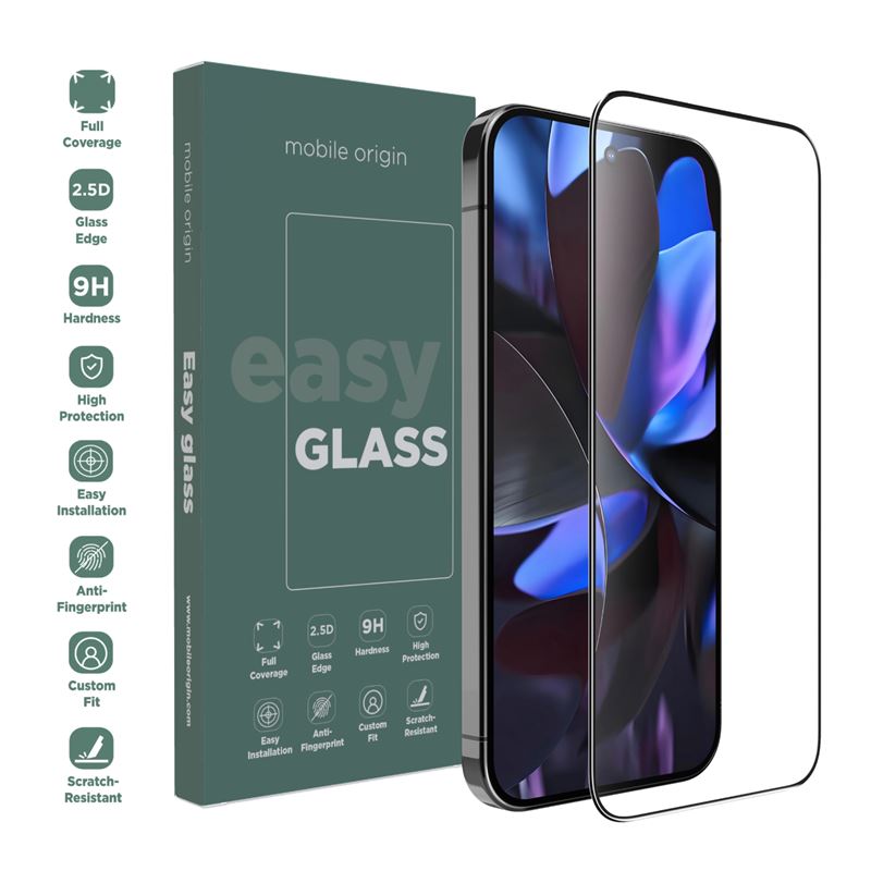Mobile Extreme 2 plusOrigin EasyGlass Google Pixel 9 / Pixel 9 Pro teljes kijelzővédő üvegfólia
