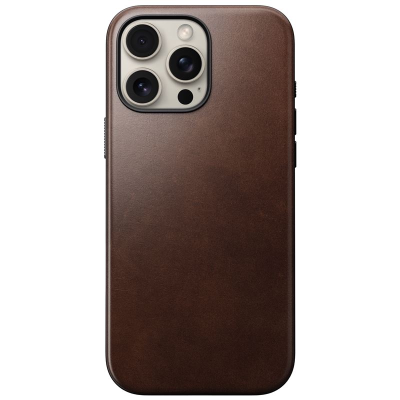 Nomad Modern Leather iPhone 16 Pro Max bőr hátlap tok - barna