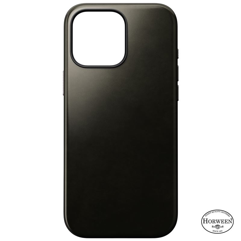 Nomad Modern Leather iPhone 16 Pro Max bőr hátlap tok - zöld