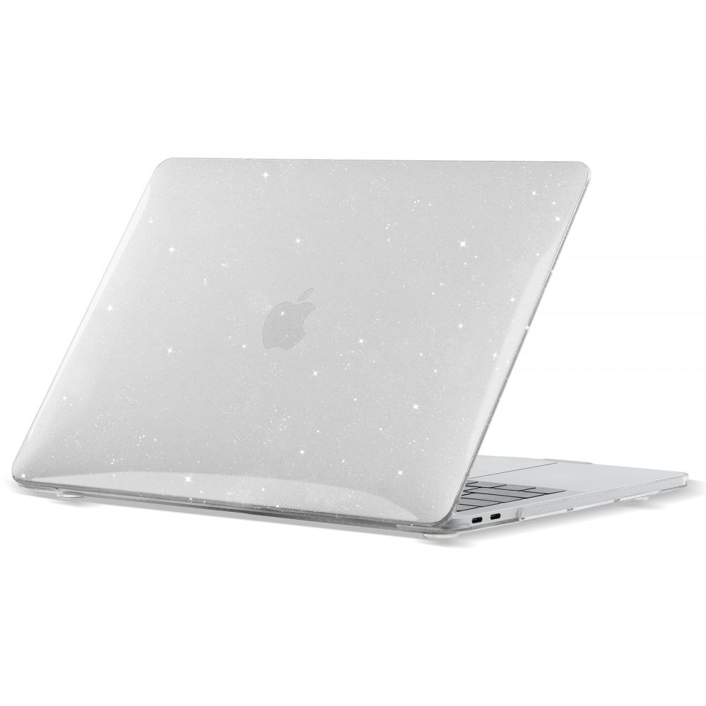 iKi Smartshell MacBook Air 13 (2018-2020) tok - csillámos átlátszó