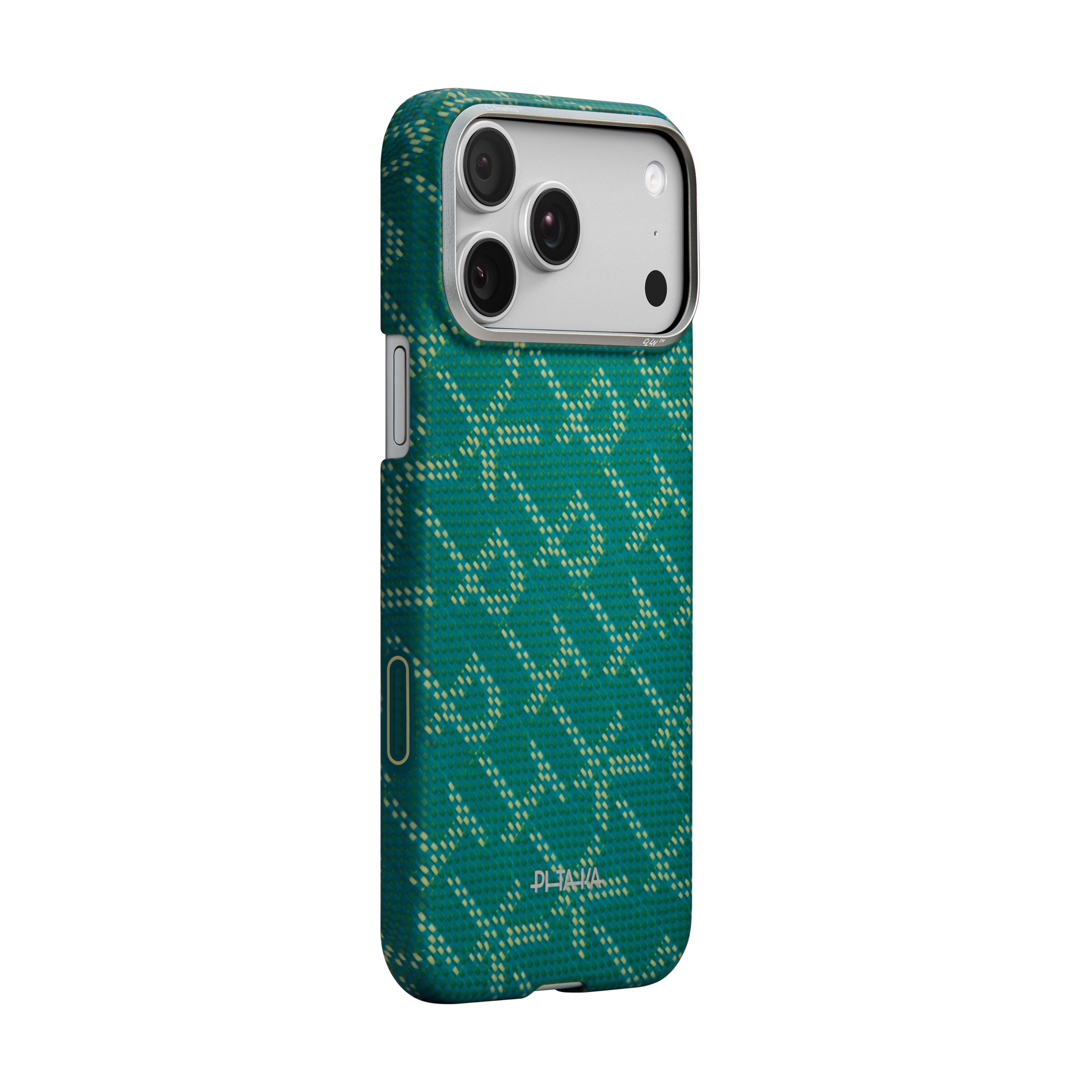 Pitaka Ultra-Slim MagSafe iPhone 17 Pro Max aramid hátlap tok - zöld