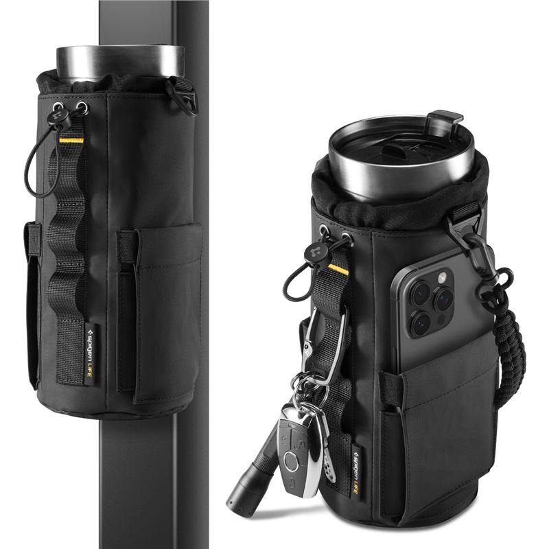 Spigen Gym outdoor termosztáska mágnessel - fekete