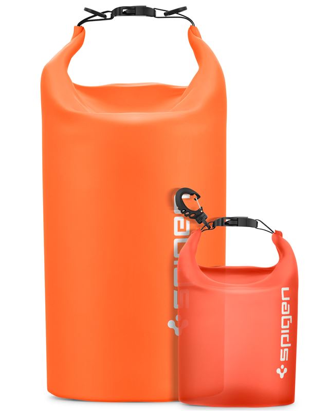 Spigen Aqua Shield A630 univerzális vízálló táska (2db) - 20l + 2l - narancssárga