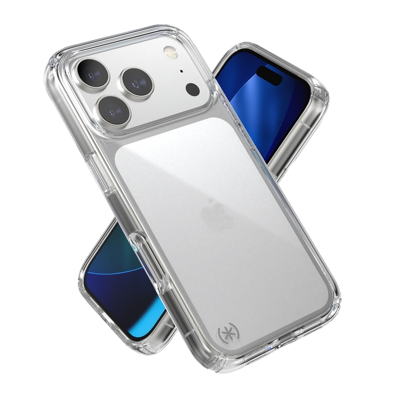 Speck Presidio Perfect Clear iPhone 17 Pro ütésálló kemény hátlap tok - átlátszó