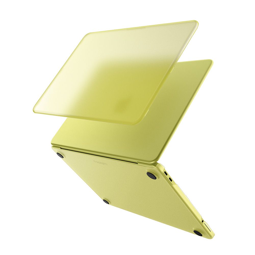 Spigen Airskin Macbook Neo 13" (A18 Pro) kemény tok - matt sárga