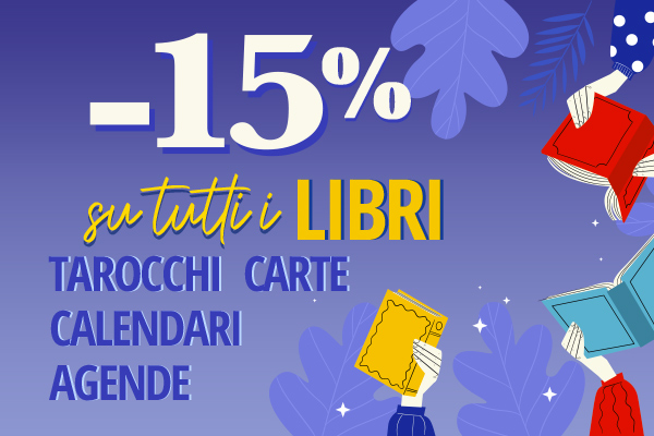 Sconto 15% su tutti i libri, carte, agende e calendari