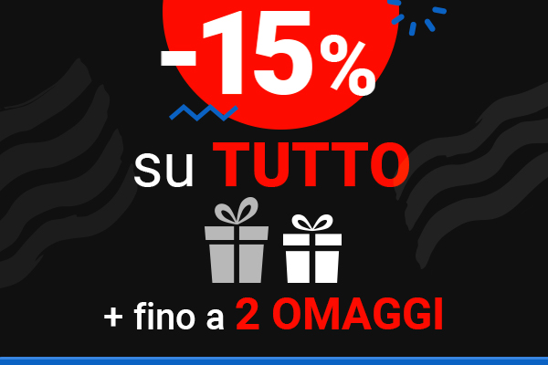 Sconto 15% su TUTTO + Fino a 2 Omaggi su 30