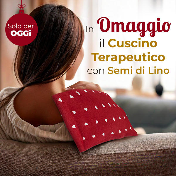 Oggi in Omaggio il Cuscino terapeutico con i Semi di Lino