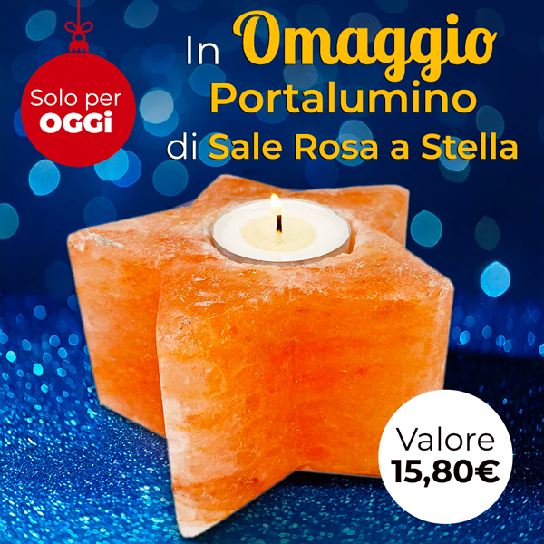 Oggi in Regalo il Portalumino di Sale Rosa Stella!