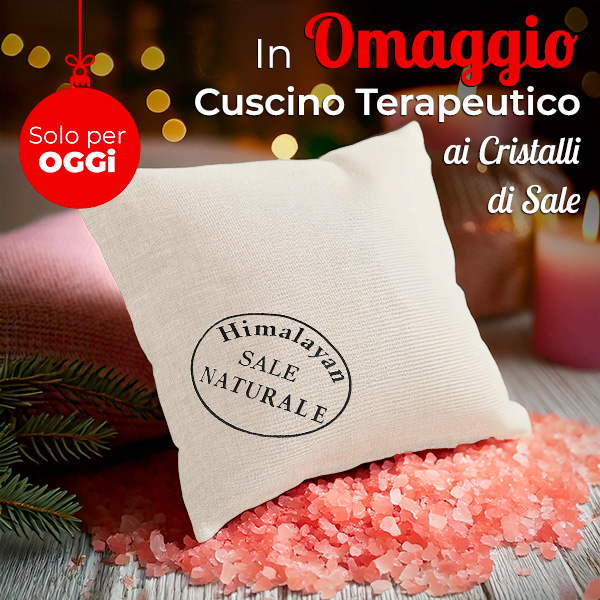 Oggi in Omaggio il Cuscino terapeutico ai Cristalli di Sale!