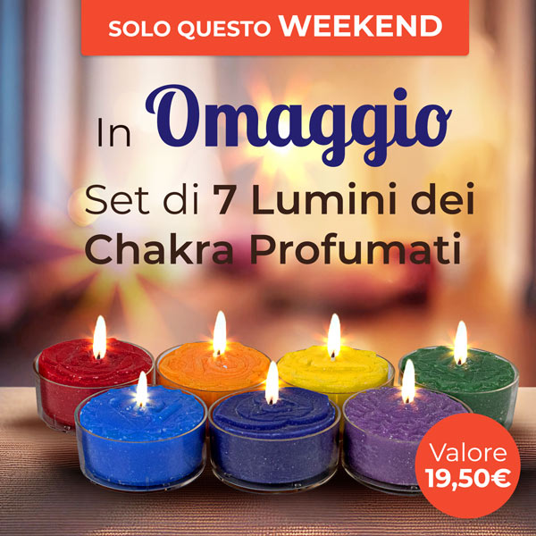 Omaggio - Set di 7 Lumini Chakra