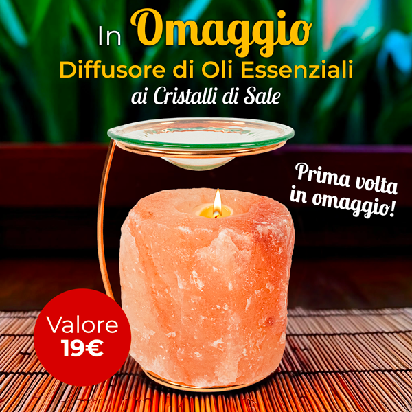 Oggi in Omaggio il Diffusore di Oli Essenziali ai Cristalli di Sale