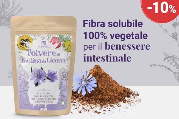 Sconto 10% Polvere di Inulina da Cicoria