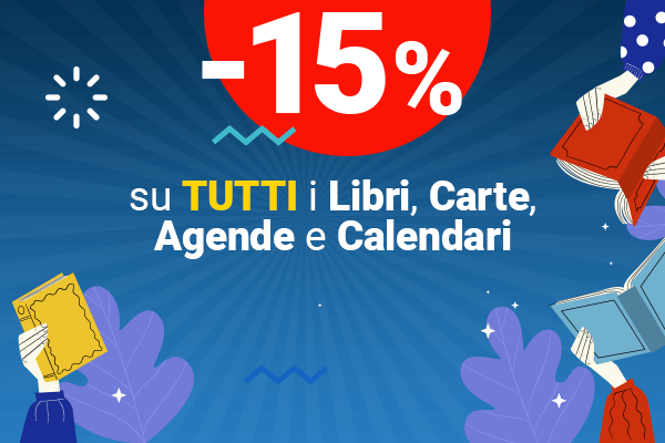 Sconto 15% su tutti i libri, carte, agende e calendari
