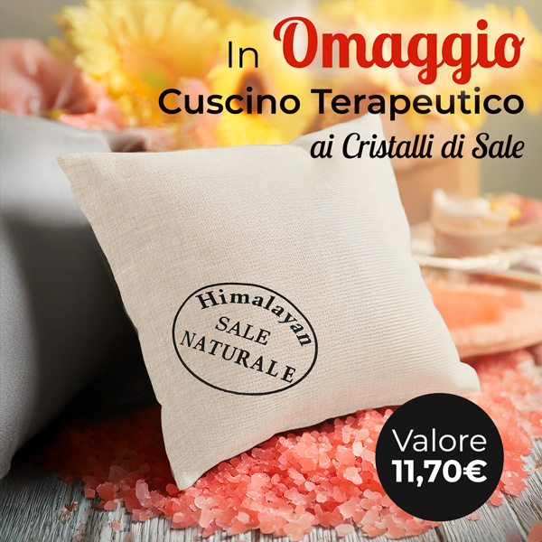 Oggi in Omaggio il Cuscino terapeutico ai Cristalli di Sale!