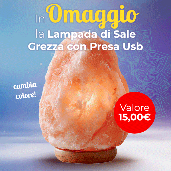 Oggi in Regalo la Lampada di Sale Grezza con Presa Usb!