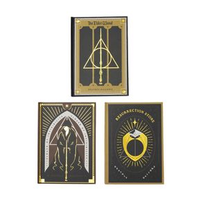 Kit Com 3 Cadernos Hp Rel&iacute;quias Da Morte