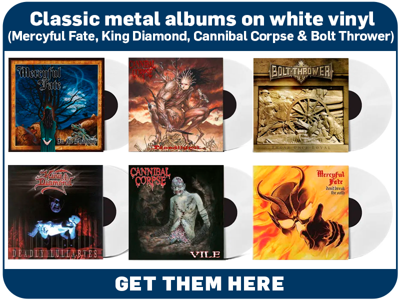 Classic metal on white vinyl
