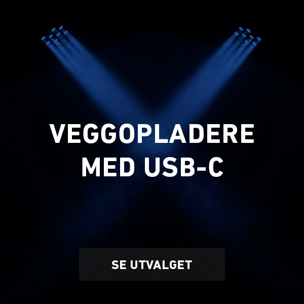 Veggopladere med USB-C