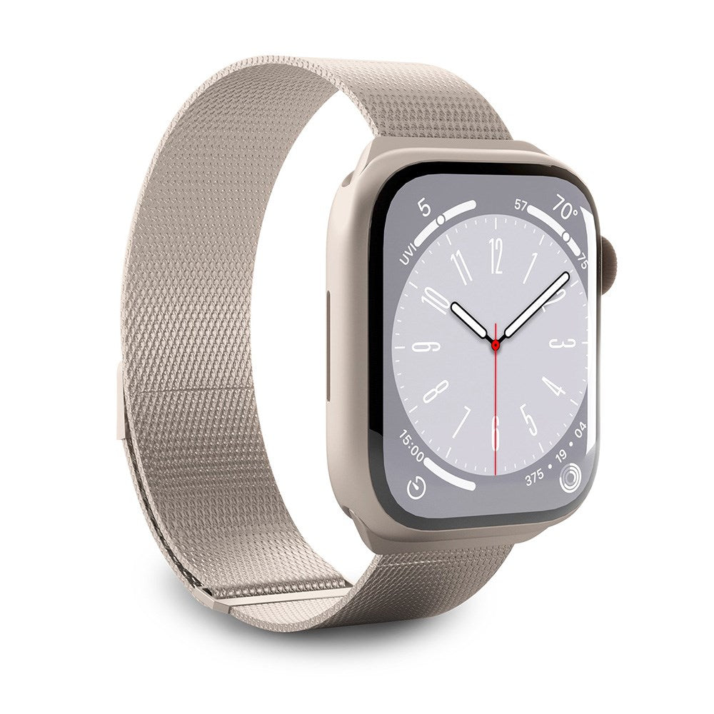 Image of Apple Watch (38/40/SE/41/42mm) Puro MILANESE Rustfritt Stål Klokkerem