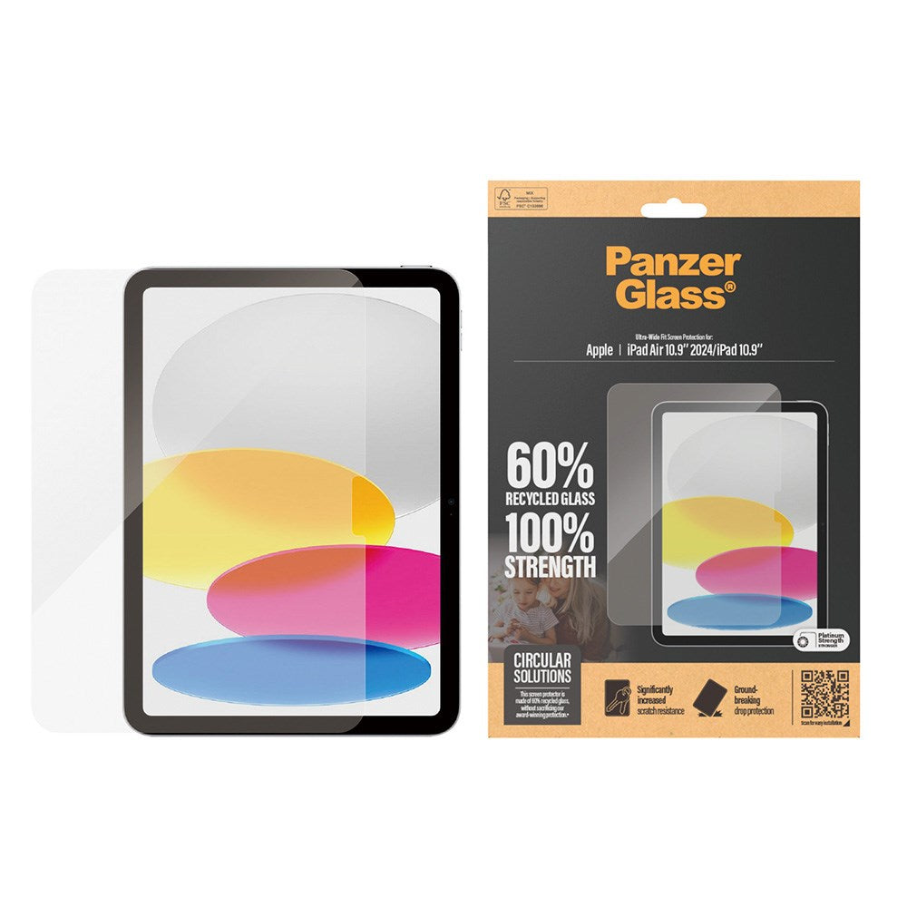 Image of PanzerGlass iPad 11"  / iPad 10.9" / iPad Air 11" Ultra-Wide Fit Skjermbeskyttelse - Platinum Strength