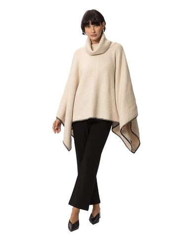 Beige poncho