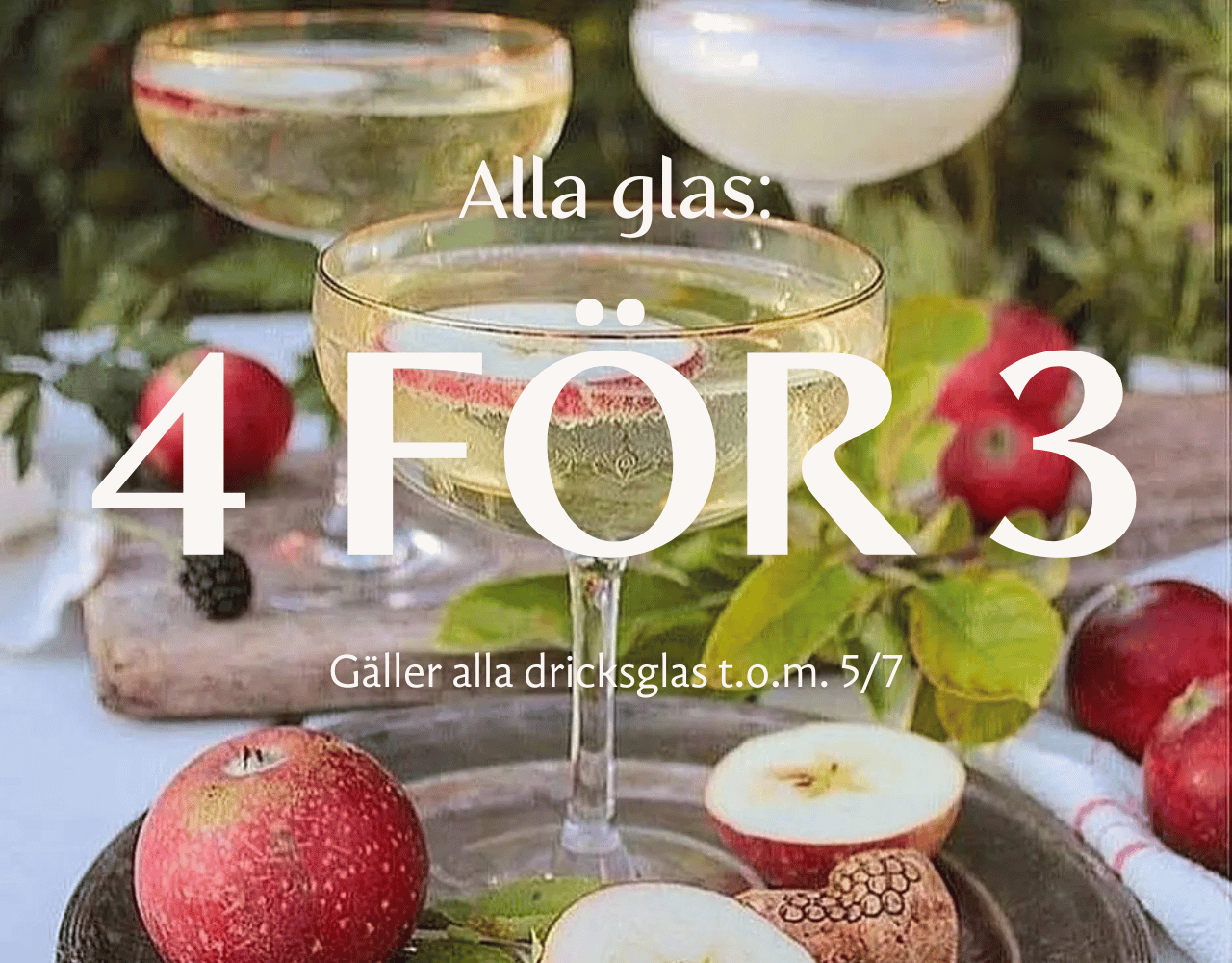 Glas 4 för 3