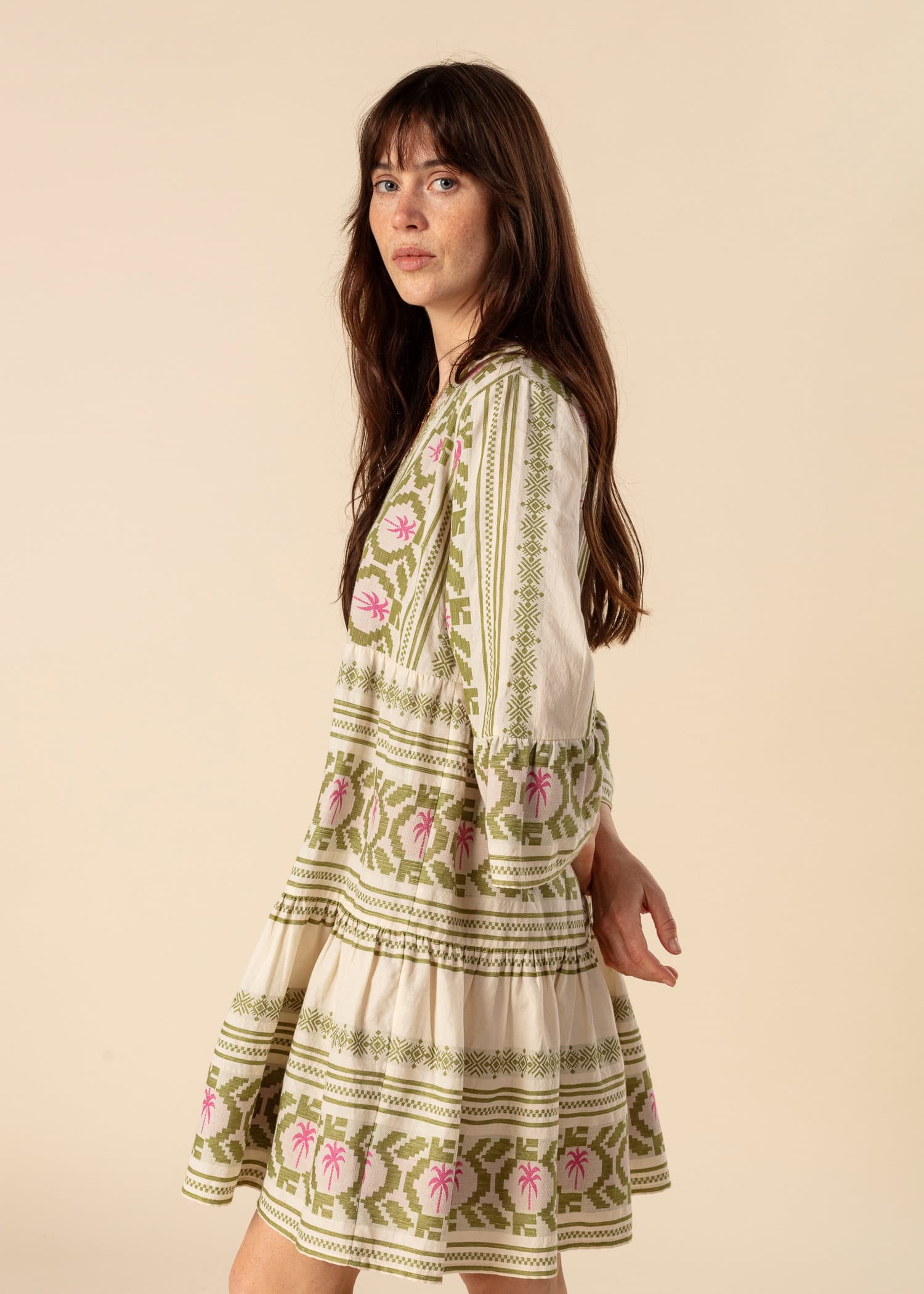 Jacquard-v&auml;vd tunika