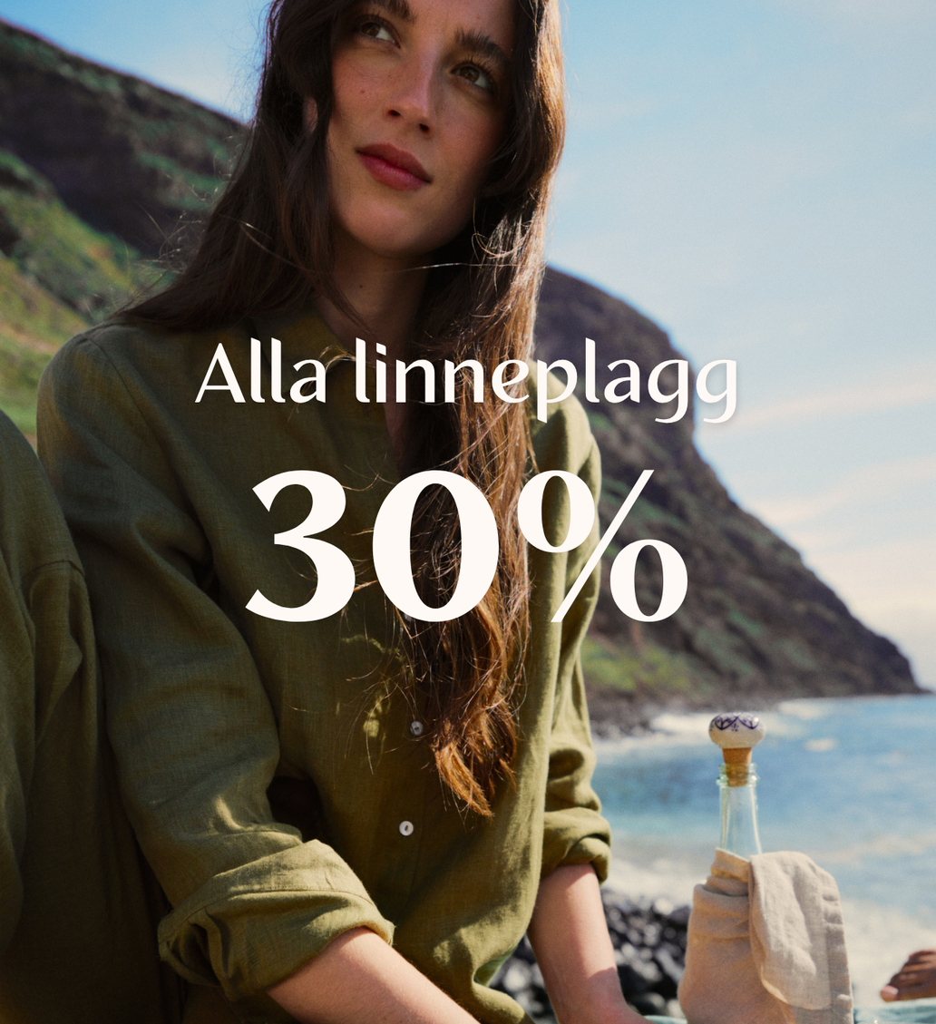 30% p&aring; alla linneplagg